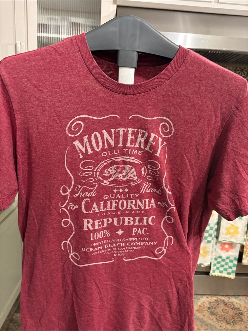 Monterey California Republic Red Graphic Tee